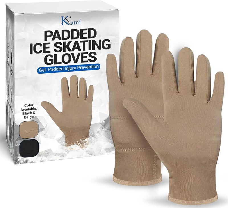 Kami-So Figure Skating Gloves for Girls | Gel Padded Ice Skate Gloves | Thermal, Padded Wrist Protection | Multiple Colors - Image 1
